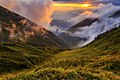* Nomination Sunset near Bzerpi cornice, Caucasus Nature Reserve, Krasnodar Krai, Russia. By User:Илья Бунин --Екатерина Борисова 00:51, 8 May 2025 (UTC) * Decline  Oppose Sorry, wonderful scene but way too much noise. --Plozessor 03:08, 8 May 2025 (UTC)