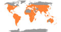 Purported worldwide distribution of herons.