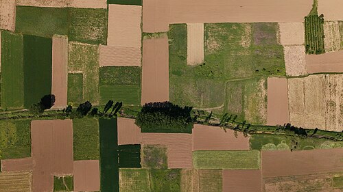 An aerial view of Strumica Valley