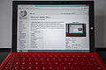 X is the web page included on the screen (allowed as the web page is under a free license). Had this webpage been not freely licensed, the image probably could still have been used to illustrate Surface Pro 3.