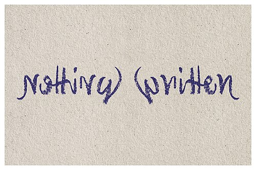 Nothing written
