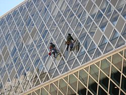 Seattle Public Library used this photo in a 2015 brochure about maintaining Seattle Public Library buildings.