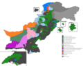1993 Pakistan general election map