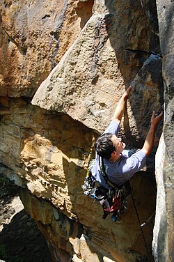 Climbing in New River Gorge