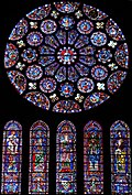 Rosace du transept sud de la cathédrale de Chartres