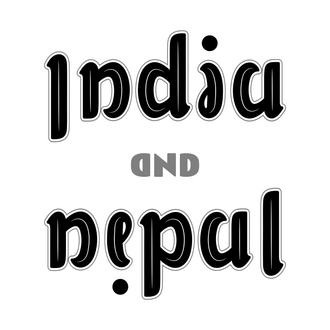 India and Nepal. 180° rotational symmetry