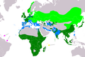 Grey herons exist where the first map does not show them (Sweden and Norway).