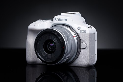 White Canon EOS R50