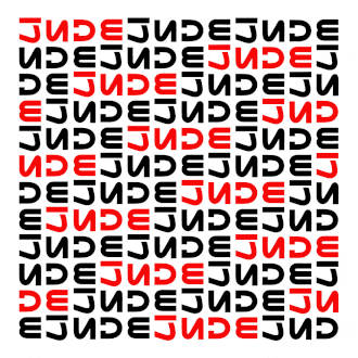 Jude / Muslim (Jew / Muslim in German). 180° rotational symmetry